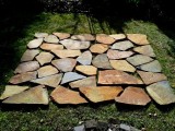 Basalt stone pavers digitised then Rocksolver packed then using its first prototype 2D packing algorithm.